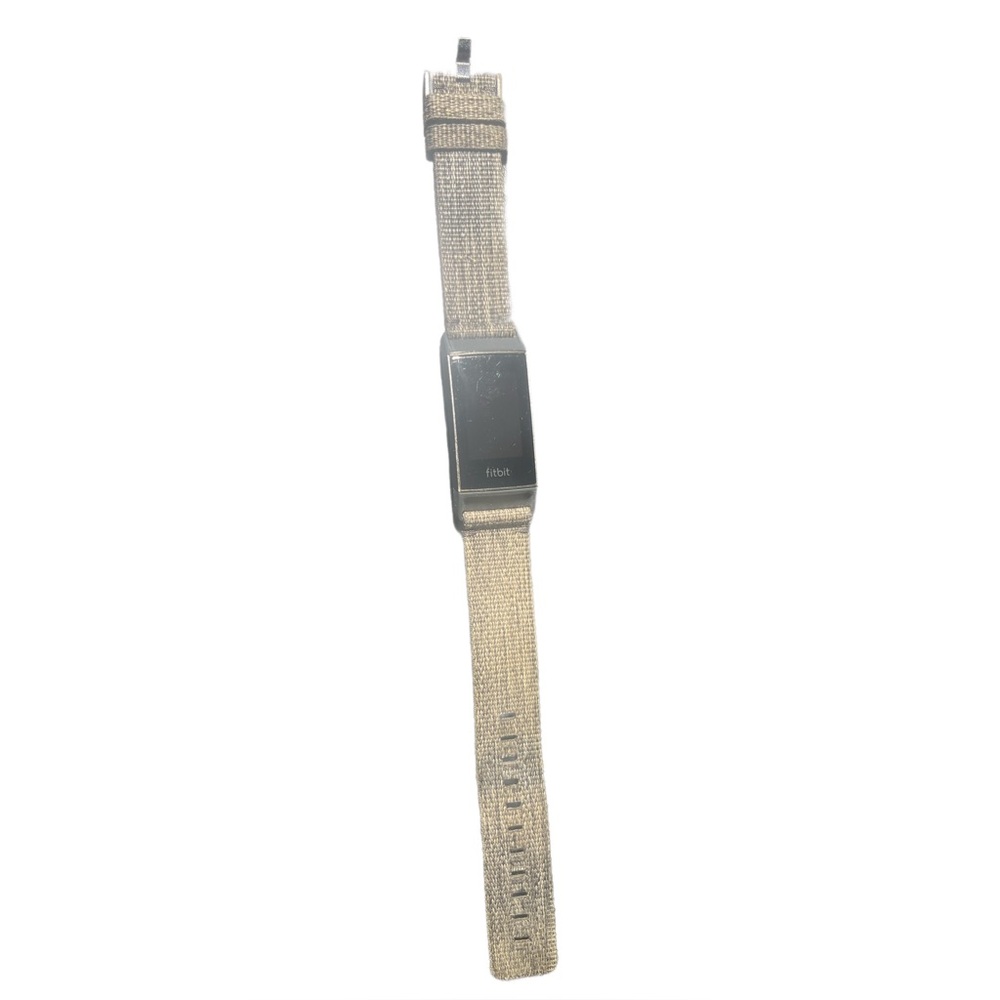 Fitbit Gray Smartwatch with Tan Band